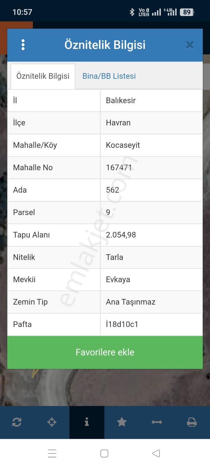 Balıkesir Havrankocaseyit Köyünde Ticari Tarla Arsası Satılık Tır - Görsel 2