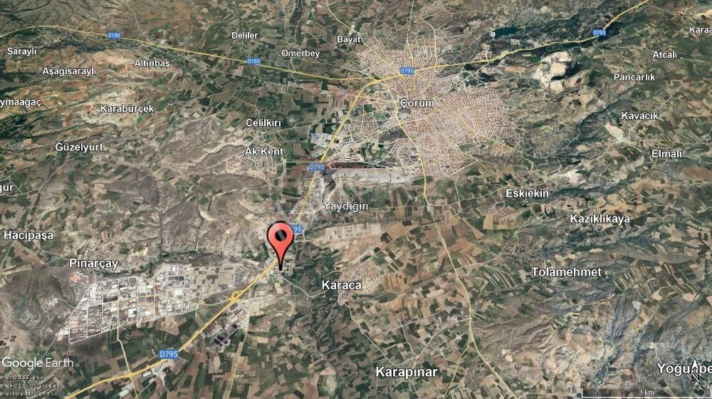 Güvenay - Çorum Ankara Yolu Greyder Fabrika Arkası 5 Dönüm Sanayi Arsası - Görsel 9