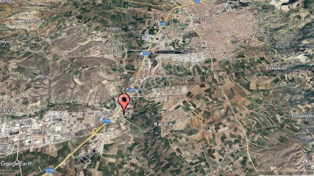 Güvenay - Çorum Ankara Yolu Greyder Fabrika Arkası 5 Dönüm Sanayi Arsası - Görsel 8