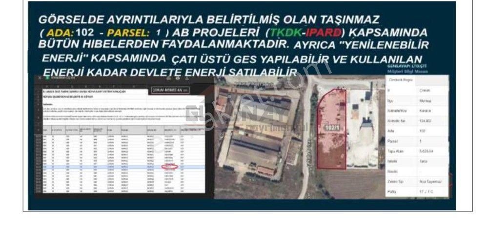 Güvenay - Çorum Ankara Yolu Greyder Fabrika Arkası 5 Dönüm Sanayi Arsası - Görsel 14