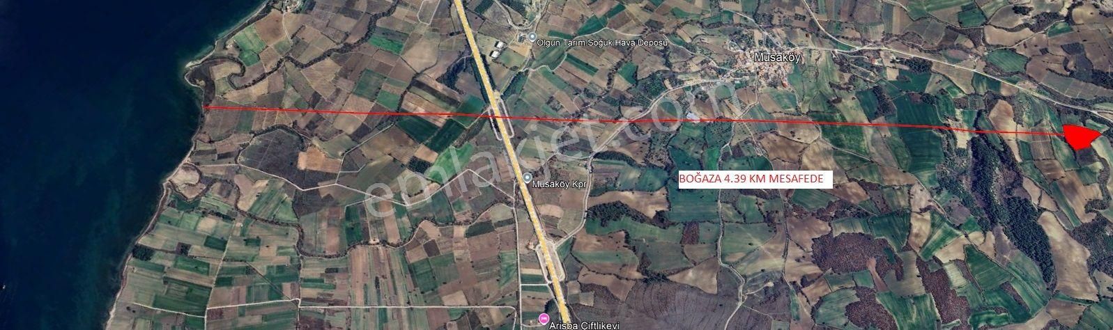 Çanakkale Musaköy Satılık Fırsat Fiyat Yatırımlık 2309 M2 Tarla - Görsel 2