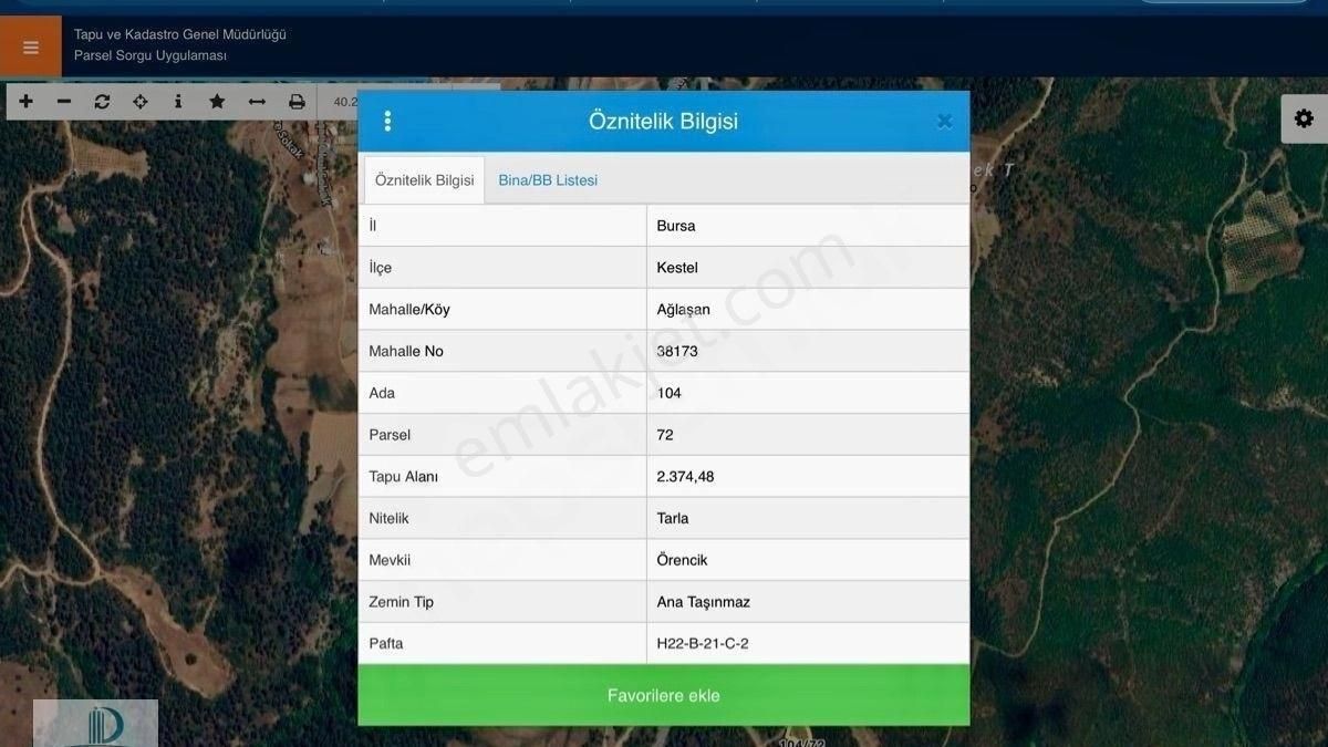 Dijitalemlak’tan Kestel Ağlaşan’da Satılık 2.374 M2 Ormana Cephe Kıymetli Tarla - Görsel 5