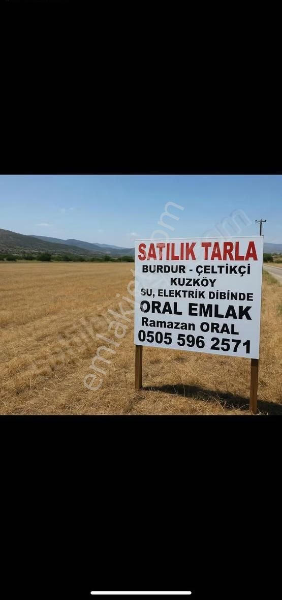 Burdur İli Çeltikçi İlçesi Kuzköy Köyünde Satılık Tarla - Görsel 2