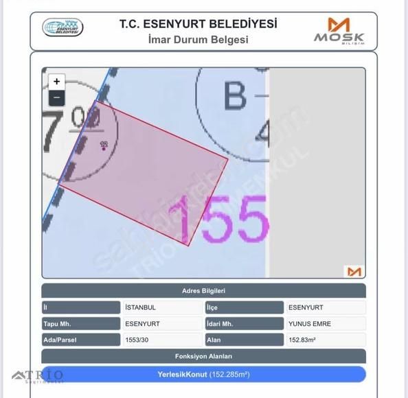 İstanbul Esenyurtta 152 M2 Satılık Arsa - Görsel 4