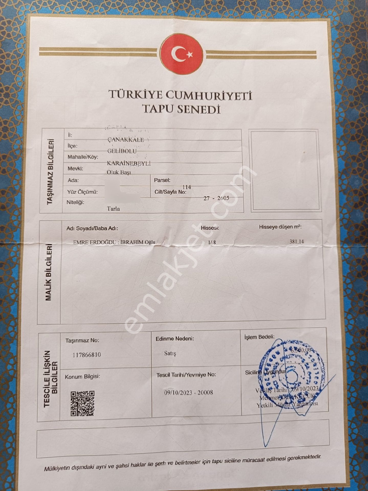 Satılık Tarla - Görsel 3