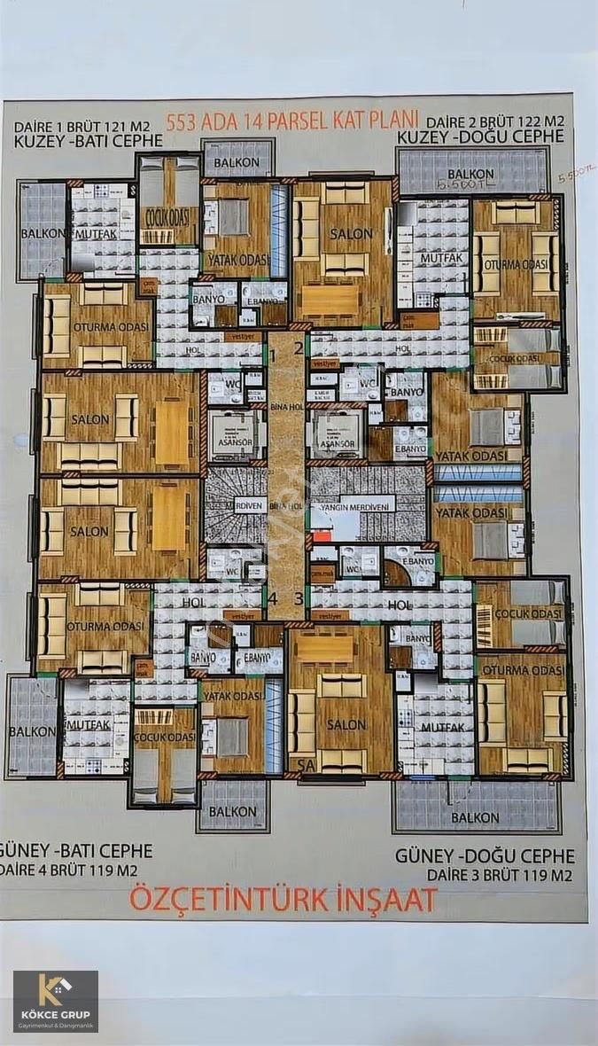Kökce'den Ultra Lüks Temelden Satılık 3+1 Daire - Görsel 5