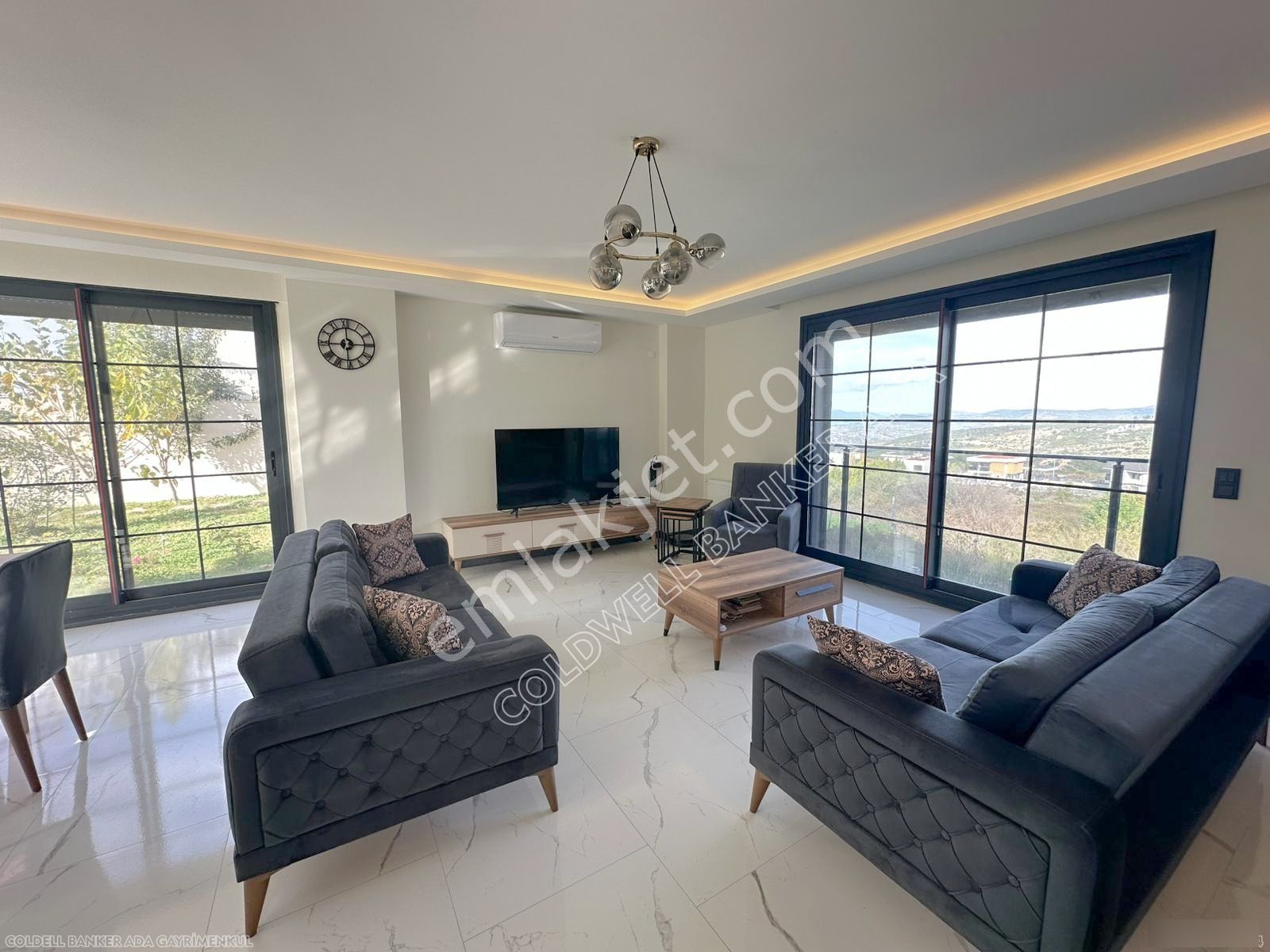 Kuşadası Yaylaköy'de Deniz Manzaralı, Çift Bağımsız Bölümlü 4+2 - Görsel 15