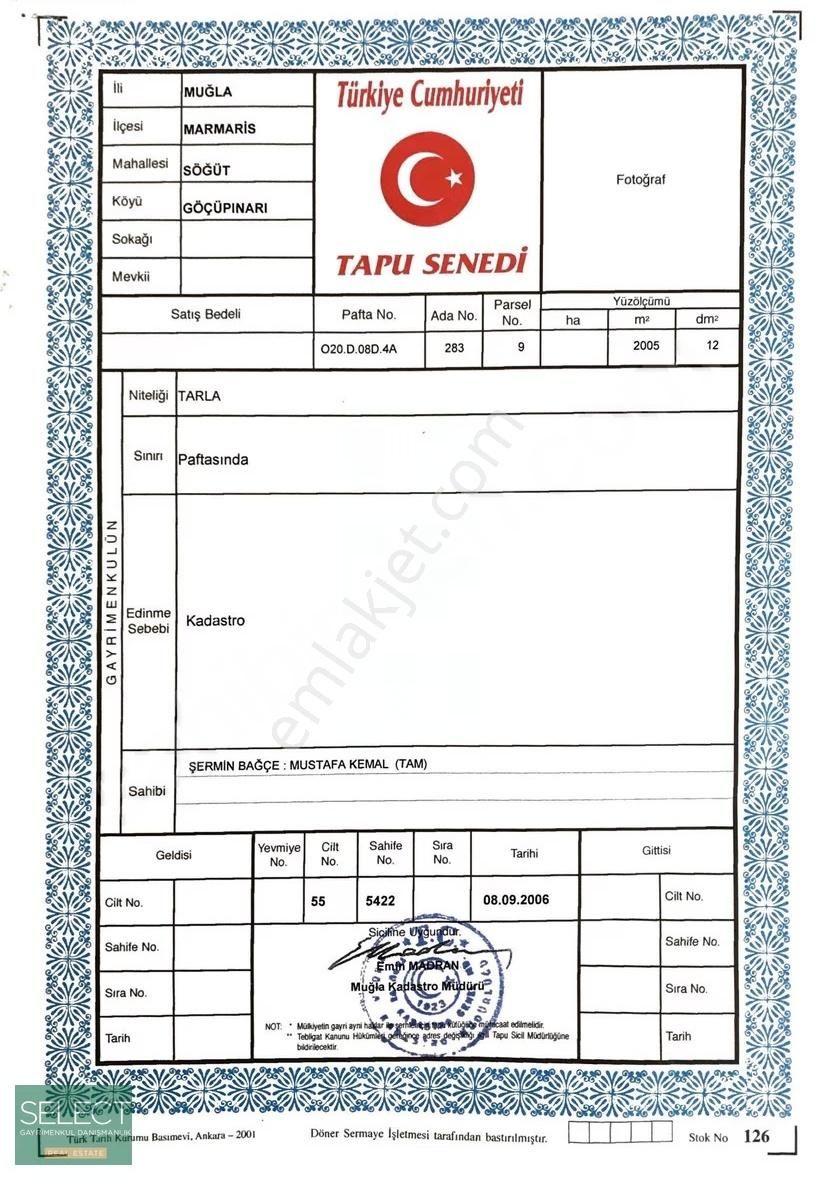 Marmaris Söğüt Köyünde Köy İmarlı Tarla - Görsel 4