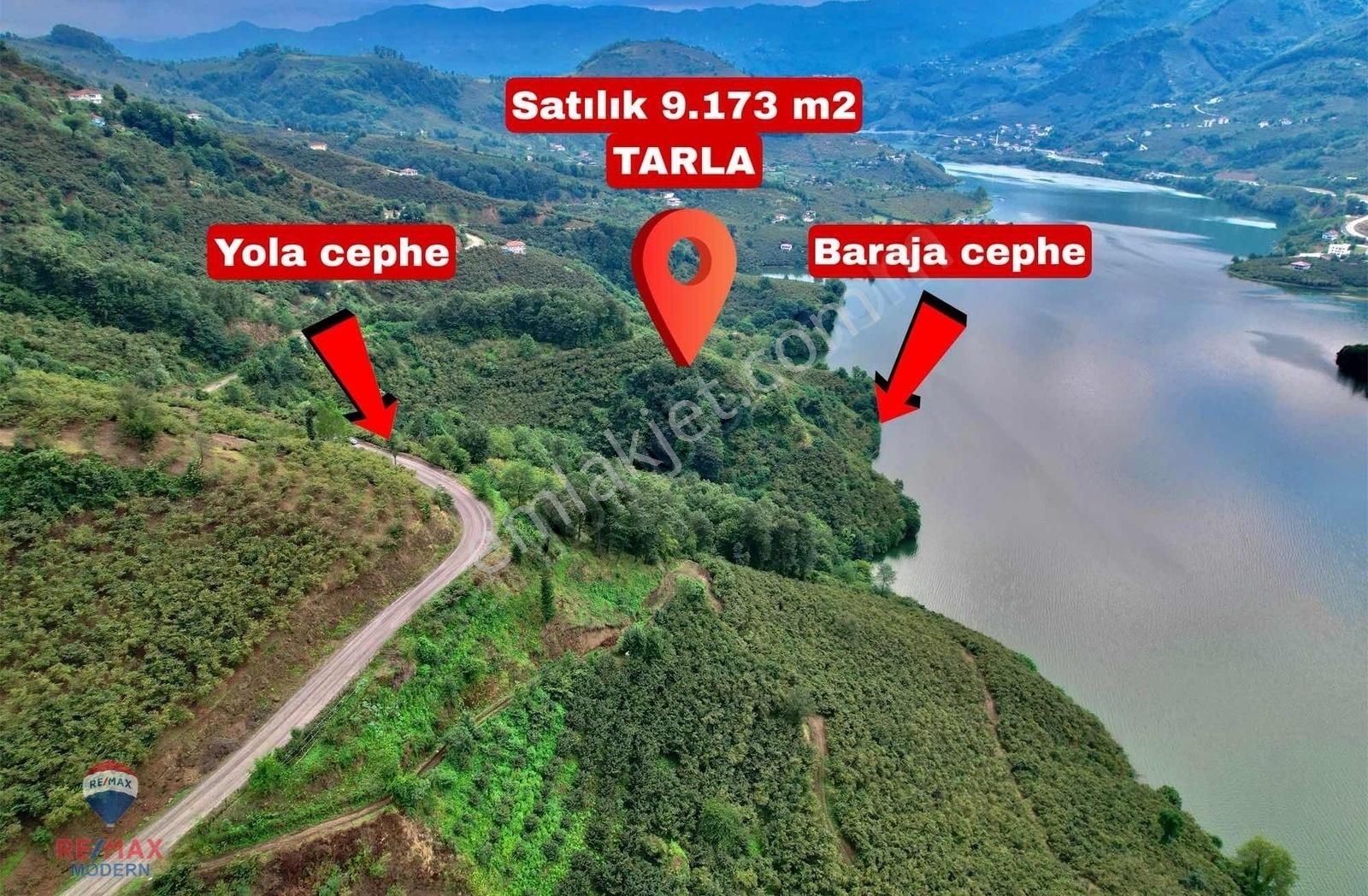 Ayvacık'ta Hem Göle Hem Yola Cephe Çevresi Orman Emsalsiz Tarla - Görsel 3