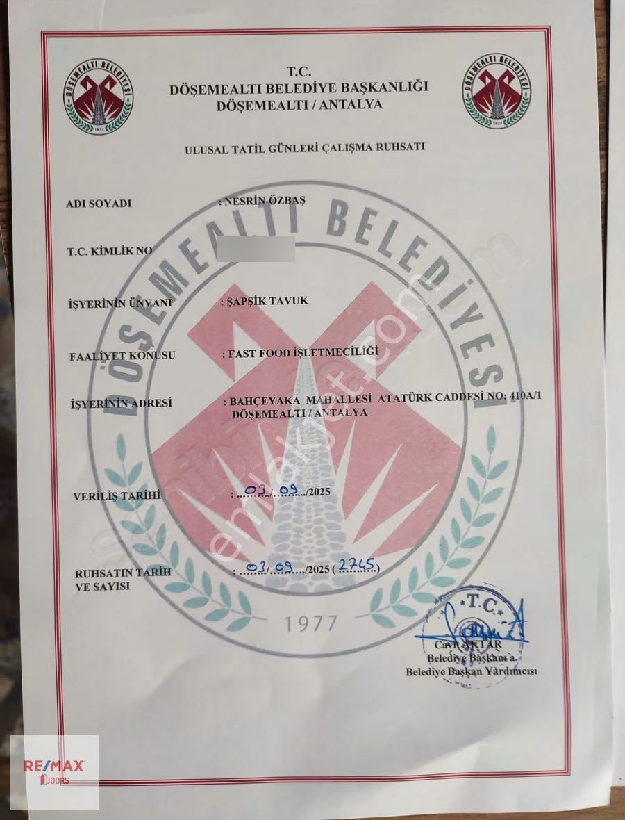 Acil Yüksek Cirolu İşlek Cadde'de Devren Restaurant - Görsel 9