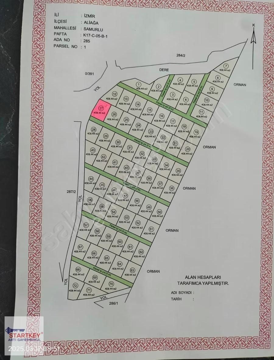 Startkey Artı'dan Aliağa Samurlu Mahallesinde Satılık Tarla - Görsel 4
