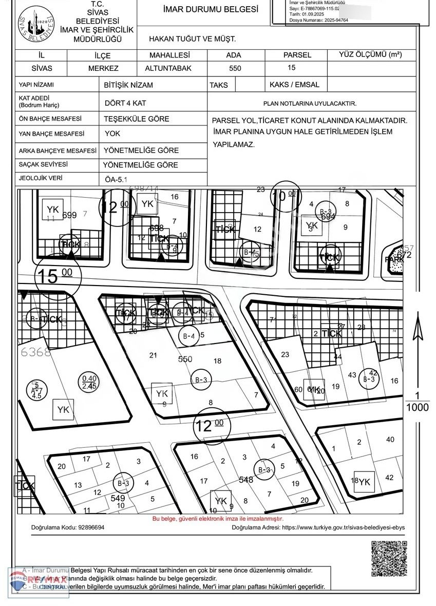 Remax Central'dan Çiçekli Caddesinde Cadde Üstü Satılık Arsa - Görsel 3