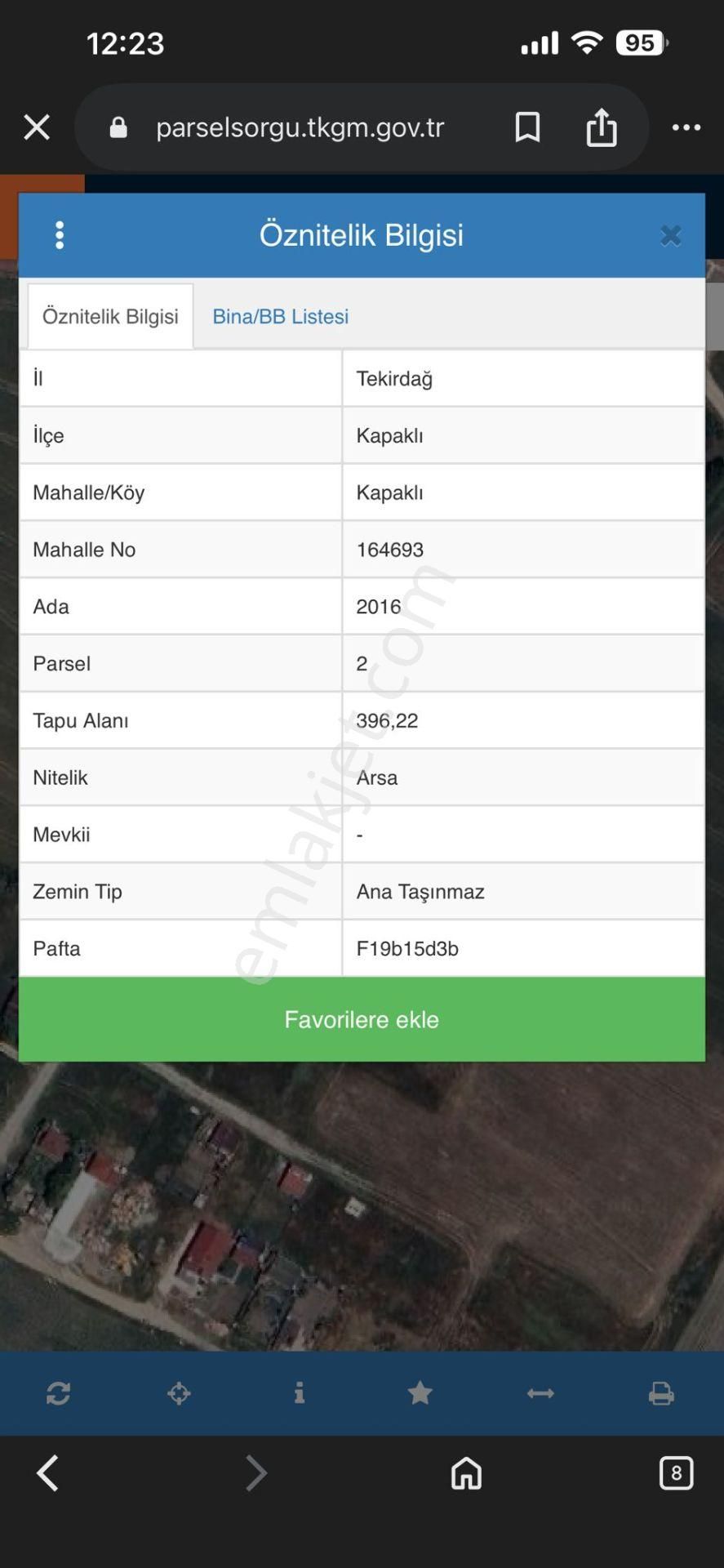 Ergünler İnşaattan Kapaklı'da 396m2 Satılık Arsa - Görsel 2