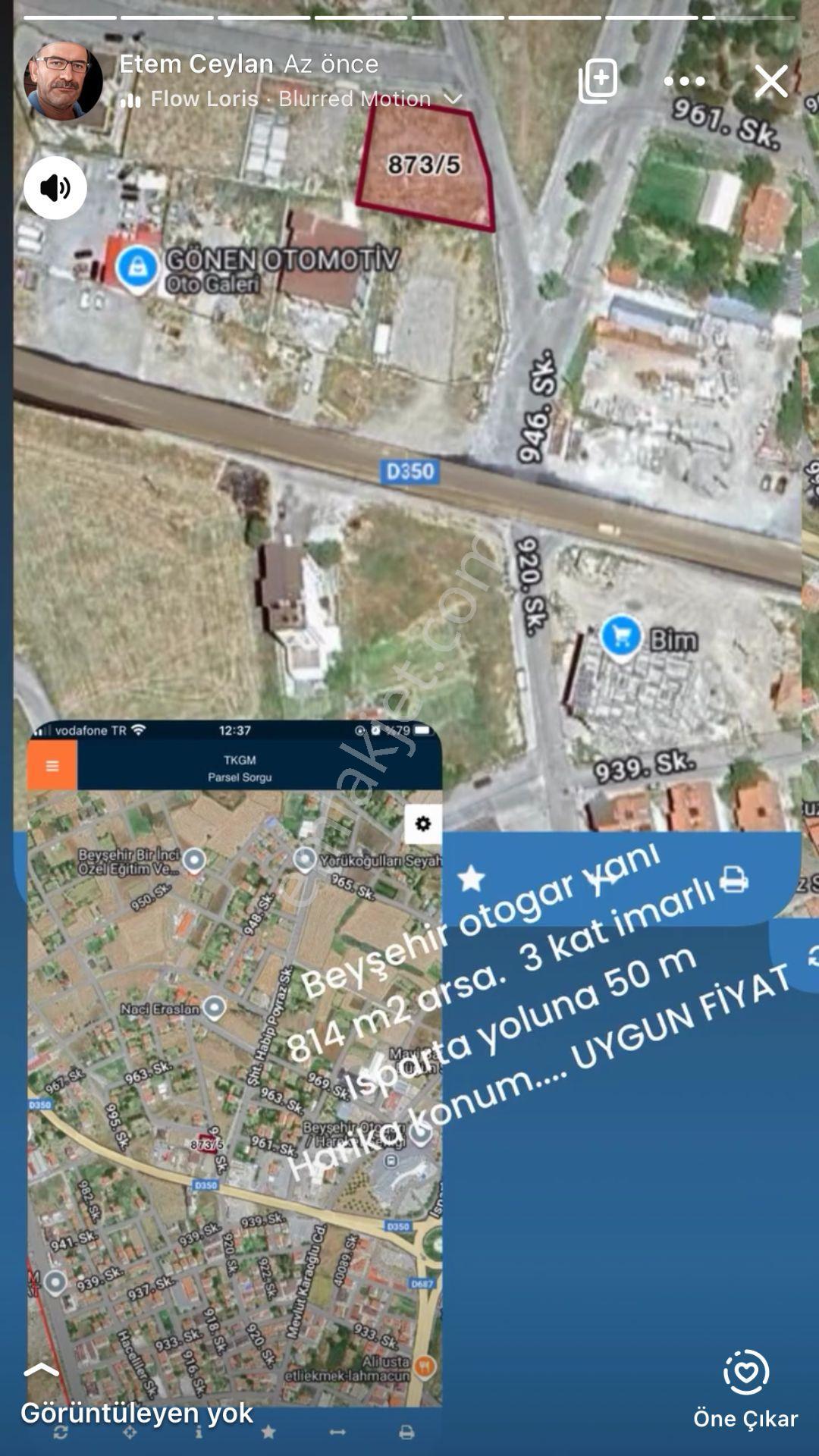 Beyşehir Otogar Yanı Isparta Yoluna Çok Yakın Yatırımlık Arsa Ceylanlar Emlaktan Satılık - Görsel 8