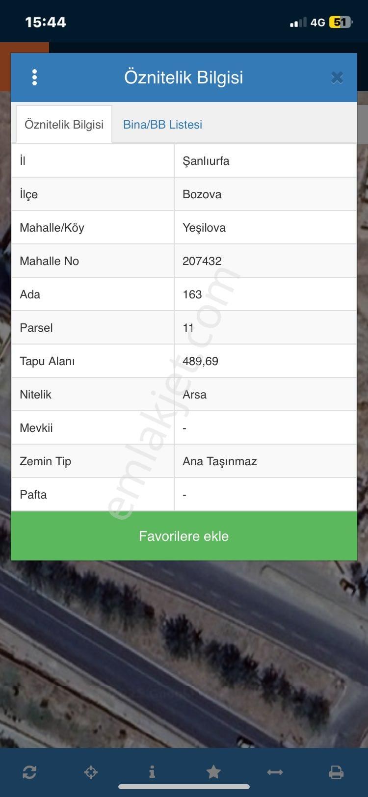 Bozovada Merkezde Ticari Arsa