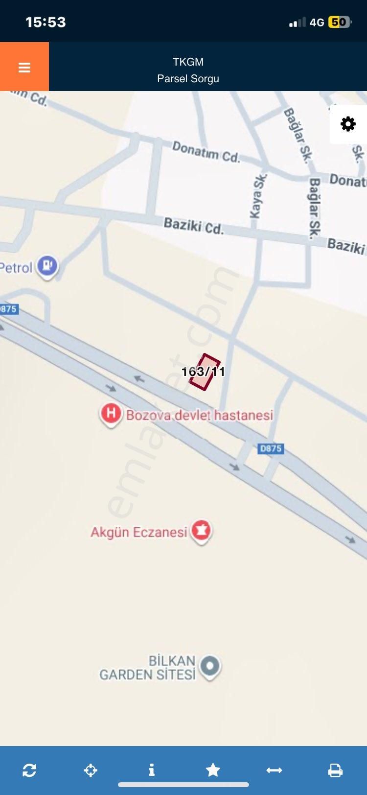 Bozovada Anayolda Satılık Ticari Alan