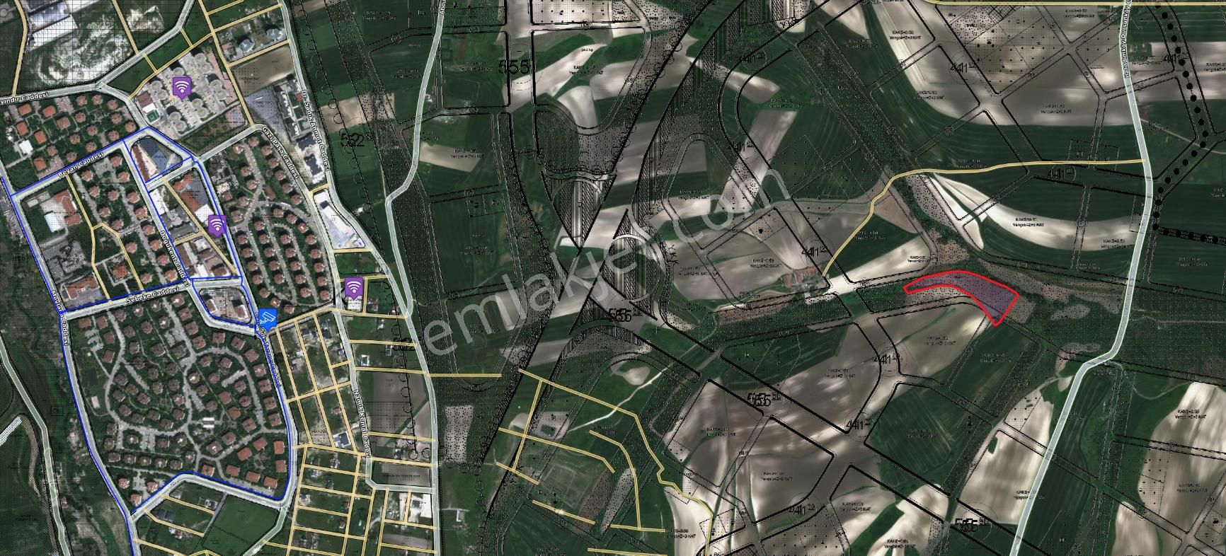 Atahandan Dursunköyde Yeni Yapalacak Toki Konutlarına Yakın 300 Metre Hisseli Tarla - Görsel 6