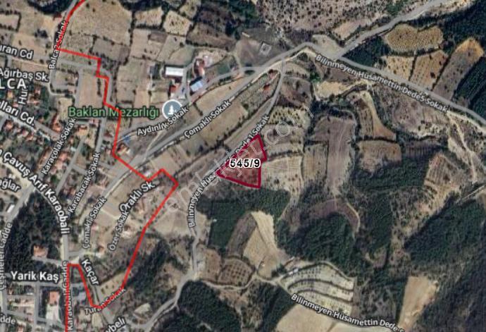 Denizli Baklan Hüsamettindede Köyünde 5.763 M² Bağ Satılıktır