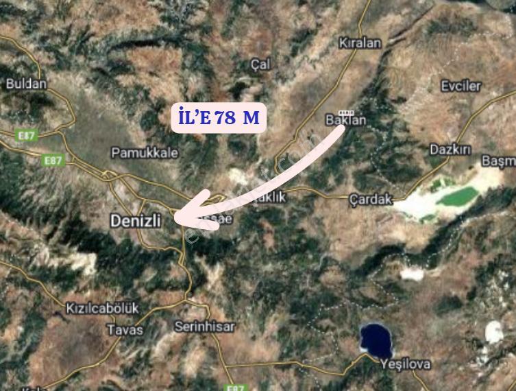 Denizli Baklan Hüsamettindede Köyünde 5.763 M² Bağ Satılıktır - Görsel 6