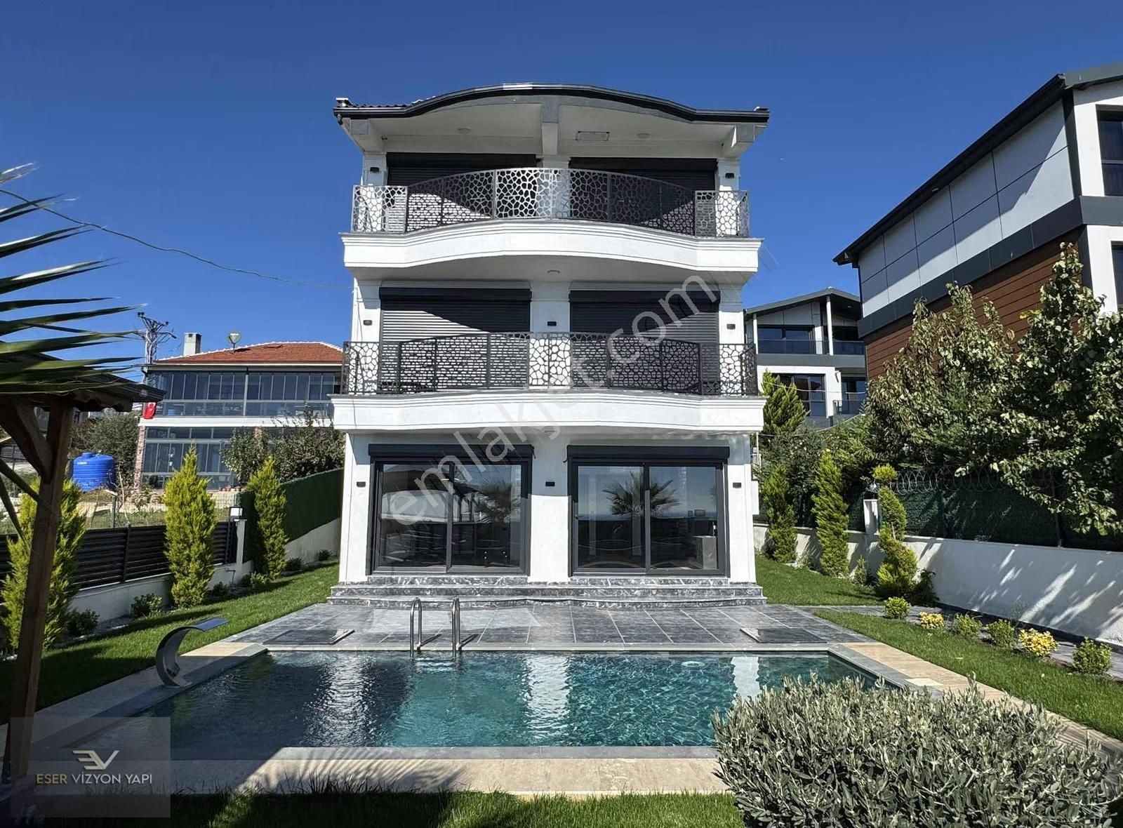 Emsalsiz Deniz Manzarasına Sahip Ultralüx Havuzlu Müstakil - Görsel 14