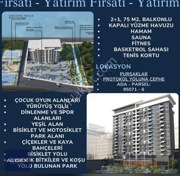 Pursaklar Havaalanı Yolu Üzerinde 2+1 Site Dairesi Bulvar Cephe - Görsel 3