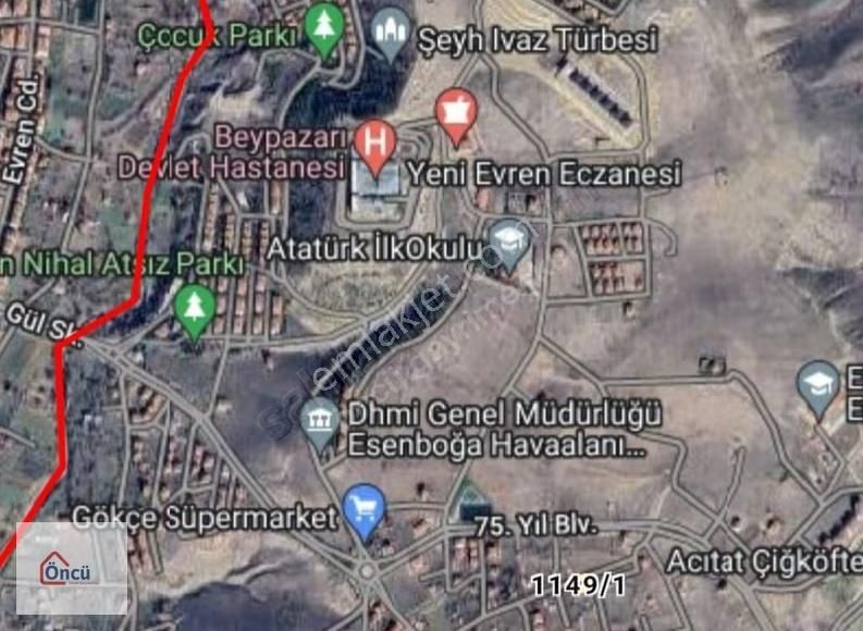 Öncü'den Beypazarı'nda Satılık Tek Tapu Köşe Arsa - Görsel 5