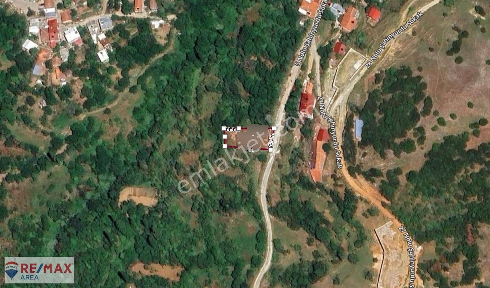 Remax Area Dan Şahinyurdu Köy İçi İmarlı Yola Cephe 824 M2 Bahçe - Görsel 9