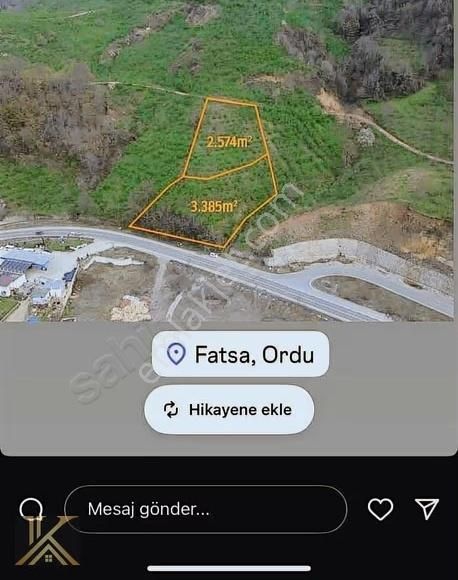 Kumru İslamdağ Yoluna Cephe 6 Dönüm Satılık Fındık Bahçesi - Görsel 14