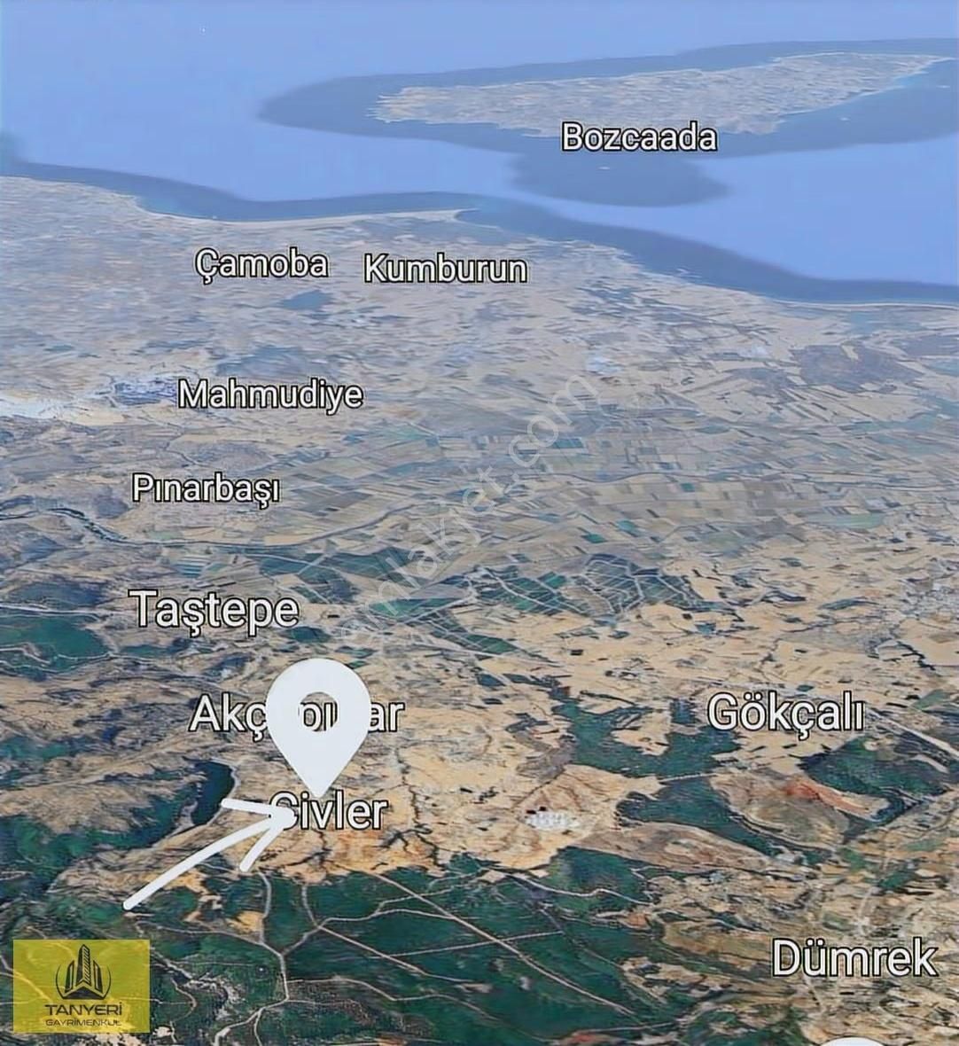 Çanakkale Merkez Civler Satılık 889 M2 İmarlı Arsa - Görsel 12