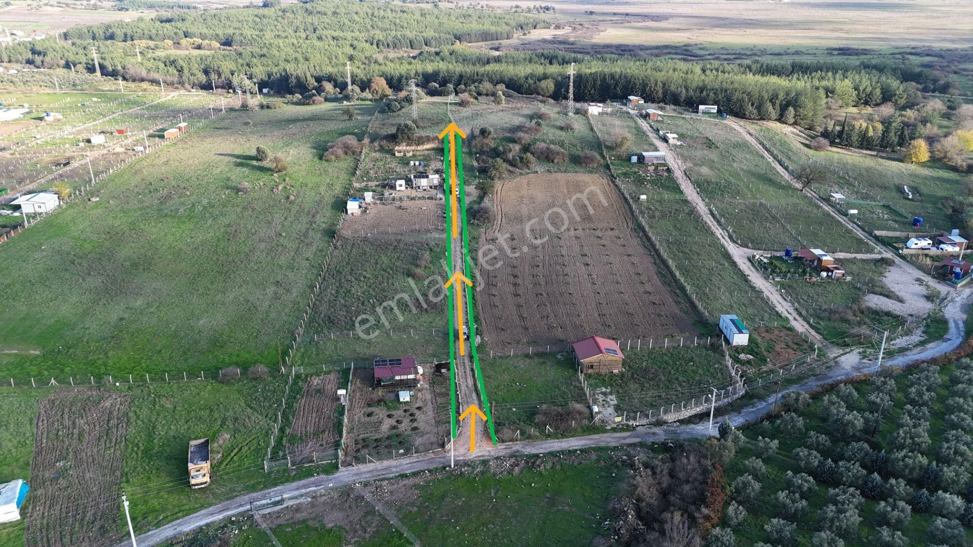 İzmir Menderes Şaşalda 4 Dönüm Taksimli Tepe Manzara Arsa - Görsel 28