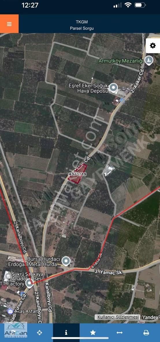 Bursa Osmangazi Armut Mah. Asfalta Cephe 3640 M² Satılık Bahçe - Görsel 25