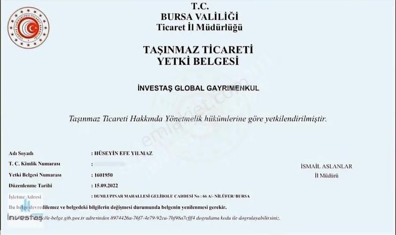 Nilüfer Ticaret Merkezi 400m2 Kiralık Dükkan - Görsel 9