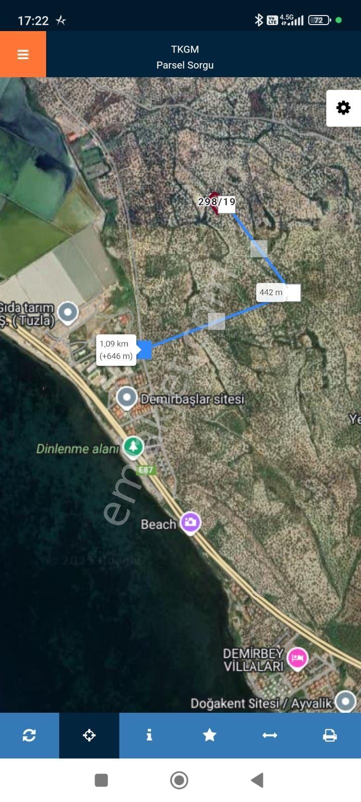 Ayvalık Küçükköy Tuzla’da Yola Sıfır, Tel Örgülü 3.174 M² Zeytinlik - Görsel 5