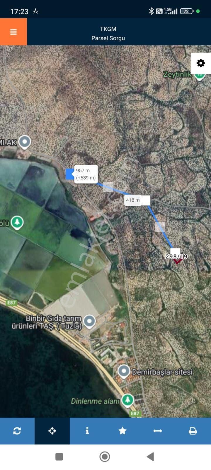 Ayvalık Küçükköy Tuzla’da Yola Sıfır, Tel Örgülü 3.174 M² Zeytinlik