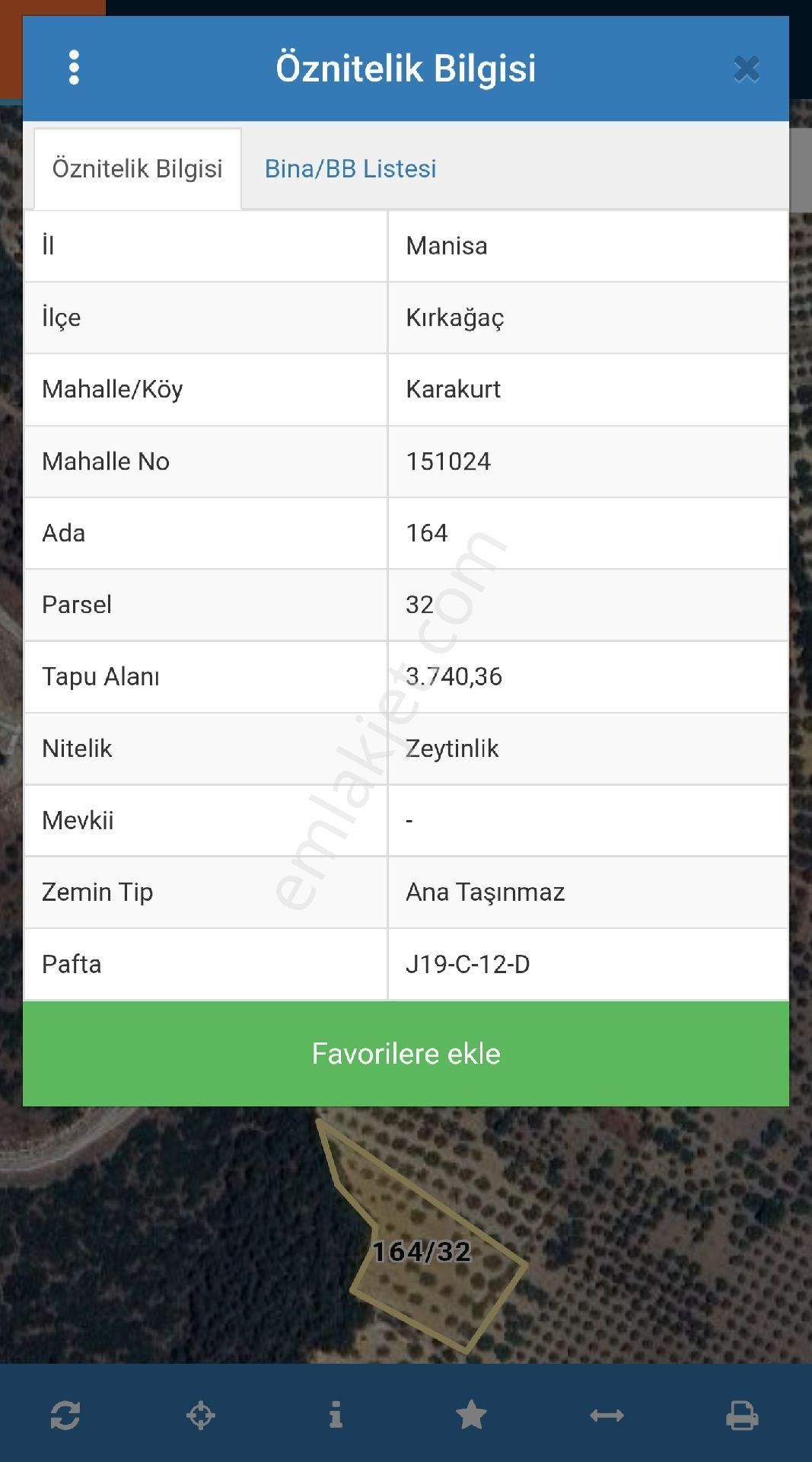 Manisa Kırkağaç Karakurt'da 3.740 M2 Bakımlı Zeytinlik. Açıklamayı Okuyarak Arayınız. - Görsel 3