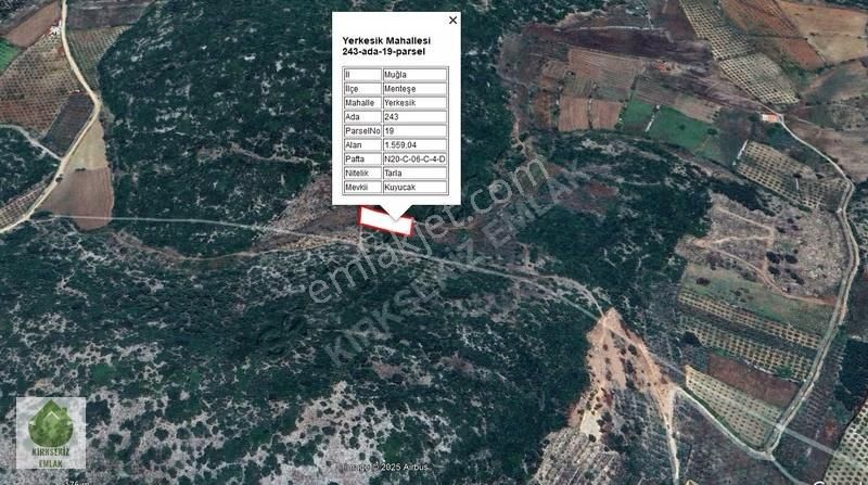 Muğla Menteşe Yerkesik Mahallesinde 1559 M² Satılık Tarla... - Görsel 3