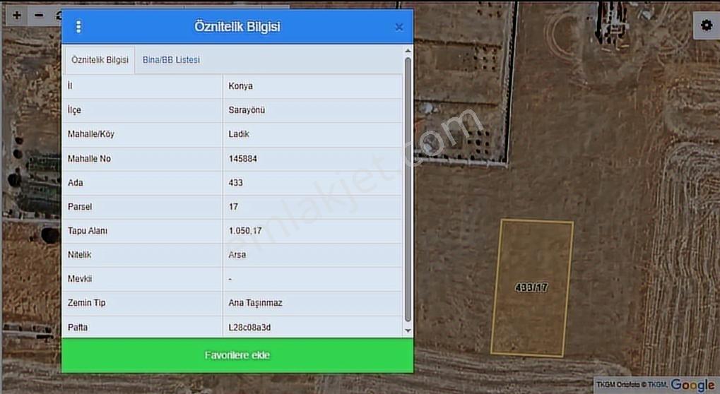 Talha Tozduman'dan Sarayönü Ladik'te Konut İmarlı 1.050m2 Arsa - Görsel 11