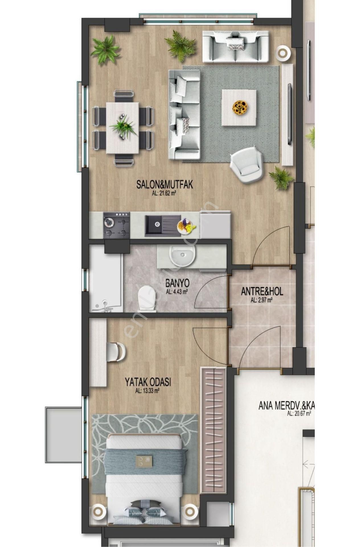 Göztepe Özgürlük Parkı Ve Marmaray Yakınında Kiralık 1+1 Daire - Görsel 3