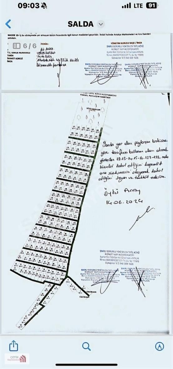 Salda Arsa Kooperatifinde Satılık Arsa Uygun Fiat - Görsel 10