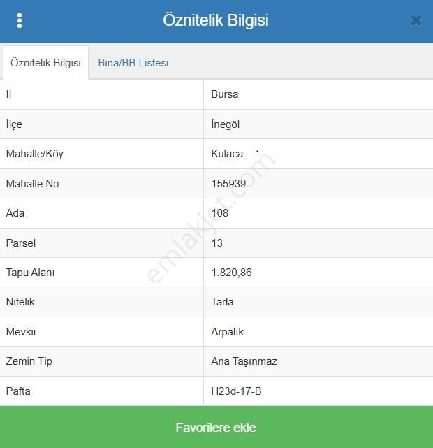 Ulucan'dan İnegöl Kulaca'da Satılık Asfalta Cephe Tarla - Görsel 11