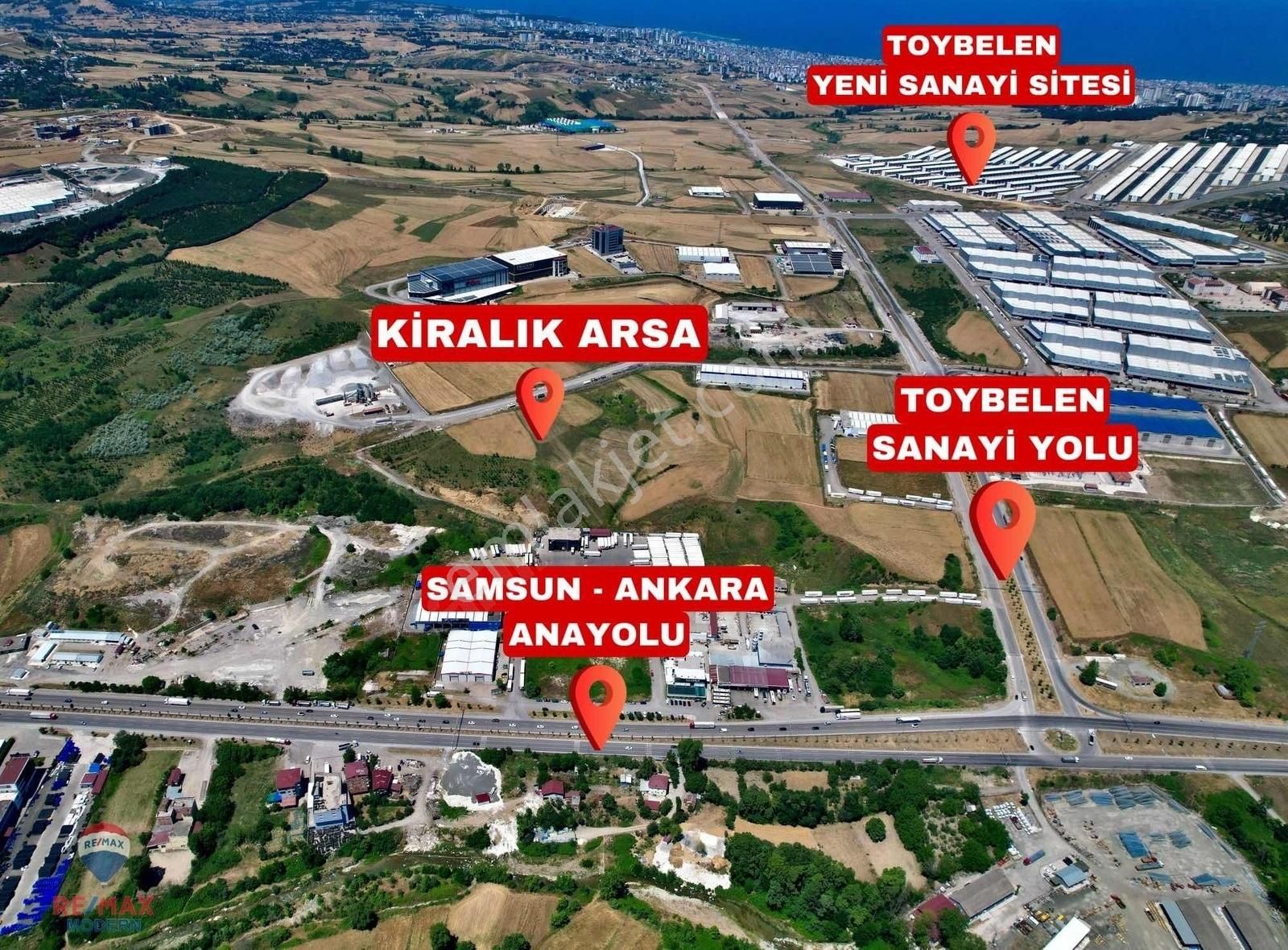 Toybelen'de Yola Cephe Anayola Yakın Kiralık 5.500 M2 Arsa