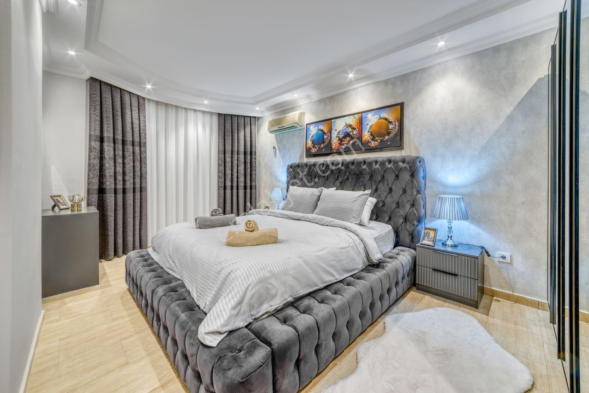 Alanya Obagölde Denize Yalnızca 600 M Mesafede Lüks 4+1 Dubleks - Görsel 15