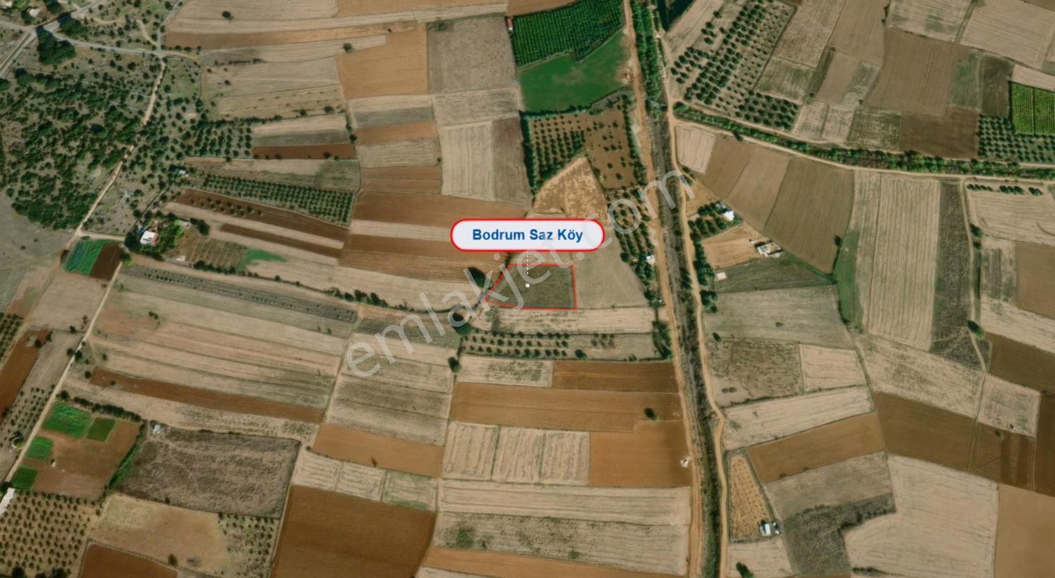 Bodrum Sazköy Su Sorunu Yok, Yola Yakın 3185 M² Tarım Arazisi - Görsel 16