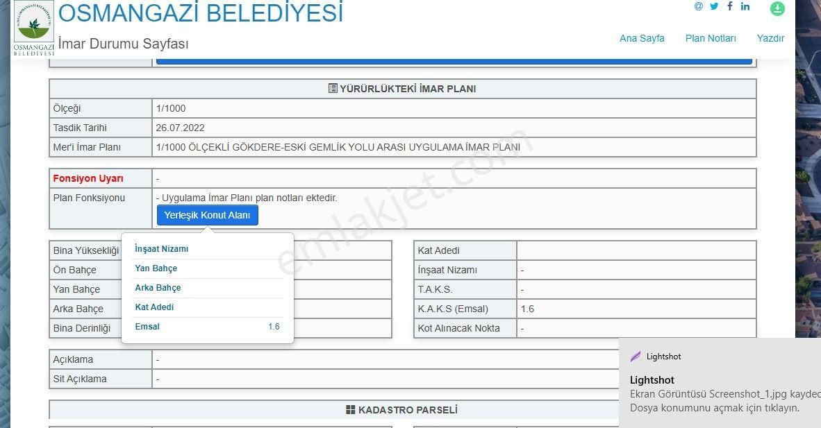 Bursa Osmangazi Zafer Mahallesi Köşebaşı Satılık Arsa - Görsel 5