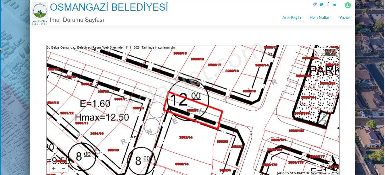 Bursa Osmangazi Zafer Mahallesi Köşebaşı Satılık Arsa - Görsel 3