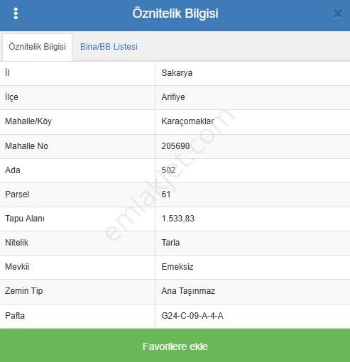 Sakarya, Arifiye, Karaçomaklar'da Yanyana Satılık 2 Parsel - Görsel 6