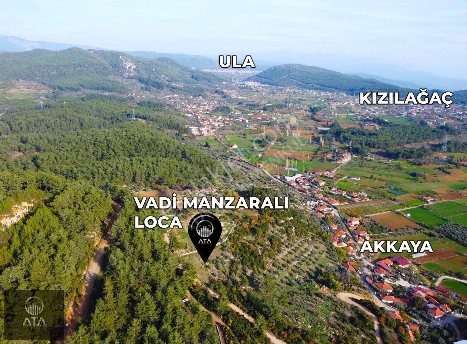 Ata'dan Kızılağaç'ta Geniş Vadi Manzaralı 2 Dönüm Fırsat Tarla - Görsel 10