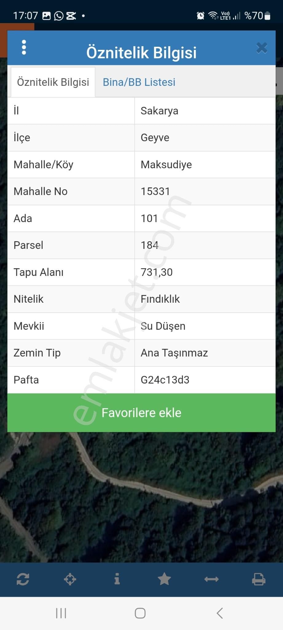 Doğançay Şelalesi Yolu Üzerinde Asfalt Yola Cephe 731m² Tarla... - Görsel 3