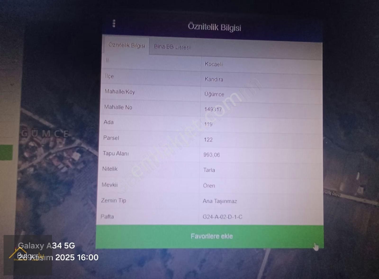 Kandıra Gıda İhtisas Org'a Yakın Asfalt Cepheli Kaçmaz Arazi. - Görsel 5