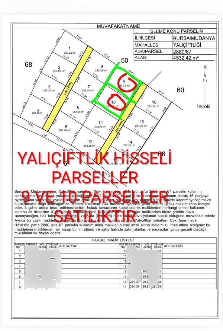 Mudanya Yalıçiftlik Satılık Parseller - Görsel 7